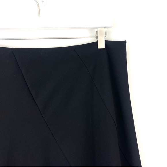 Apostrophe A-Line Flare Midi Skirt in Black - Picture 3 of 6